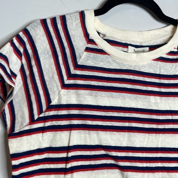Madewell | Women’s Striped Cotton T-shirt Size Small NWT - Picture 2 of 5